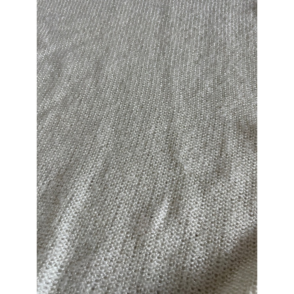 Anne Klein Sweater Womens XL Off White Lagenlook Knitted Tunic Sequins Pullover - Picture 5 of 9